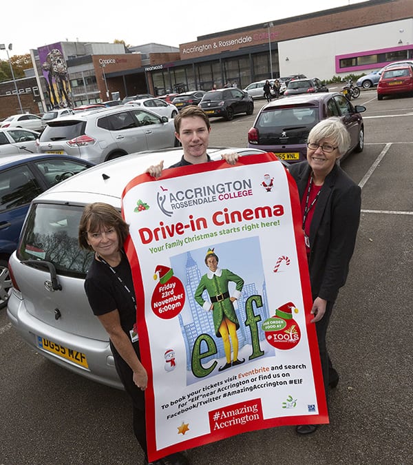 Exclusive ‘Elf’ drive-in movie screening at Accrington and Rossendale College